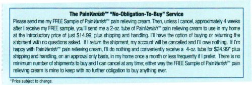 pain cream string