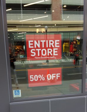 entire store 50%