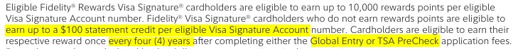 Fidelity PreCheck benefit