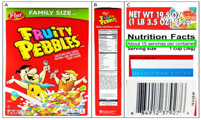 Fruity Pebbles label