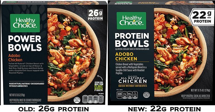 Healthy Choice bowls comparison