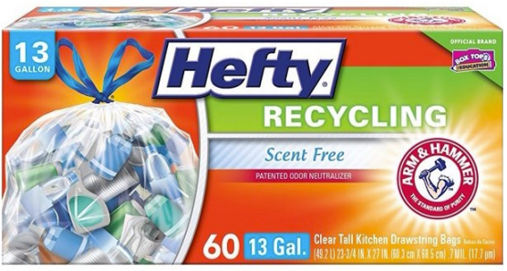 Hefty recycling bags