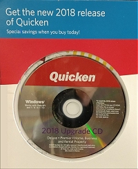Quicken 2018 Upgrade CD