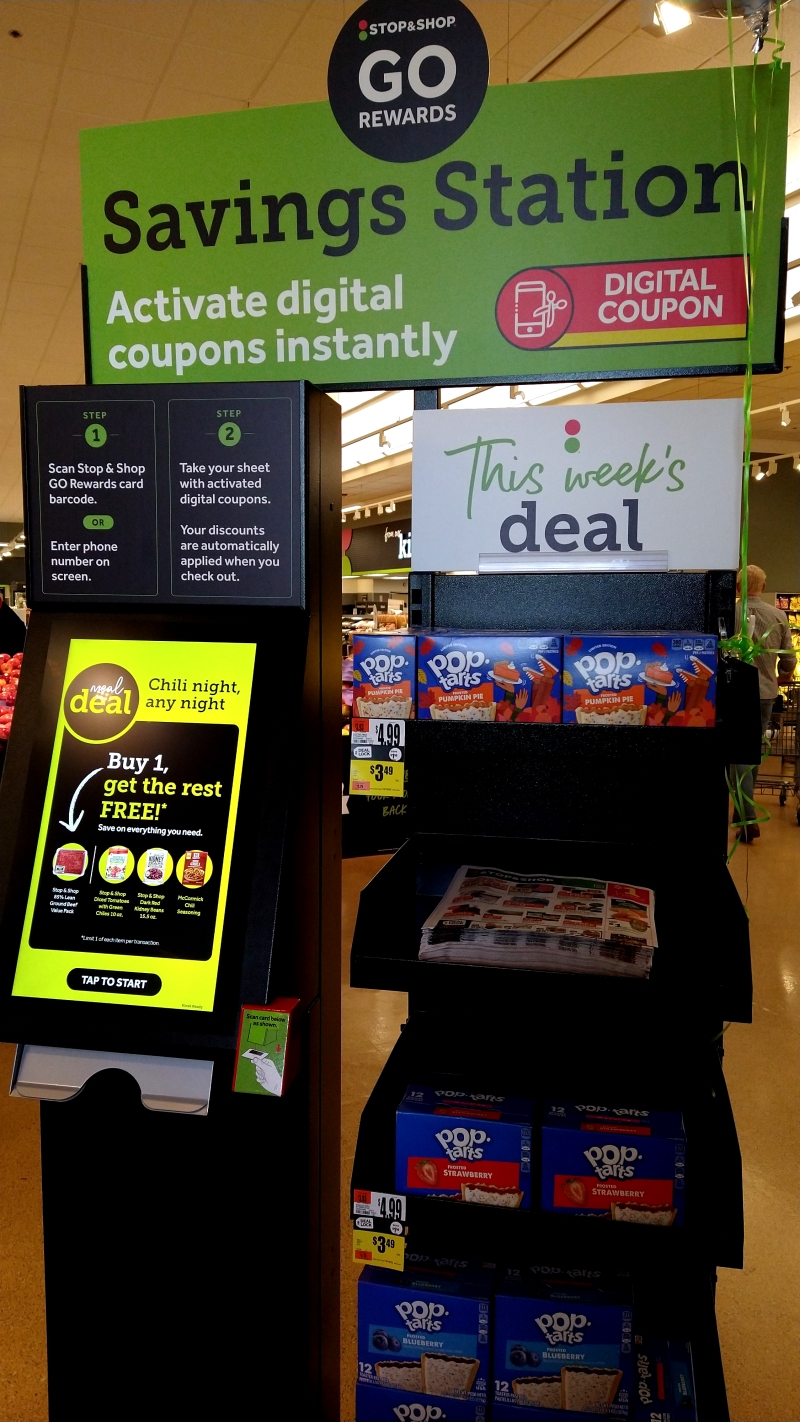 Stop & Shop digital coupon kiosk