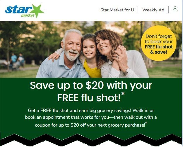 Get up to $20 off your next grocery purchase 