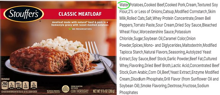Stouffer's meatloaf