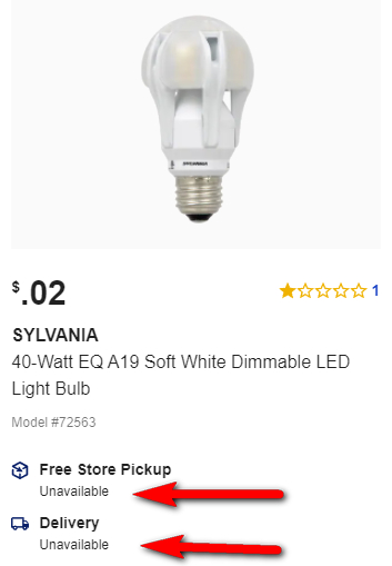 Lowe's lightbulbs