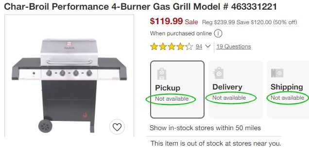 Target grill