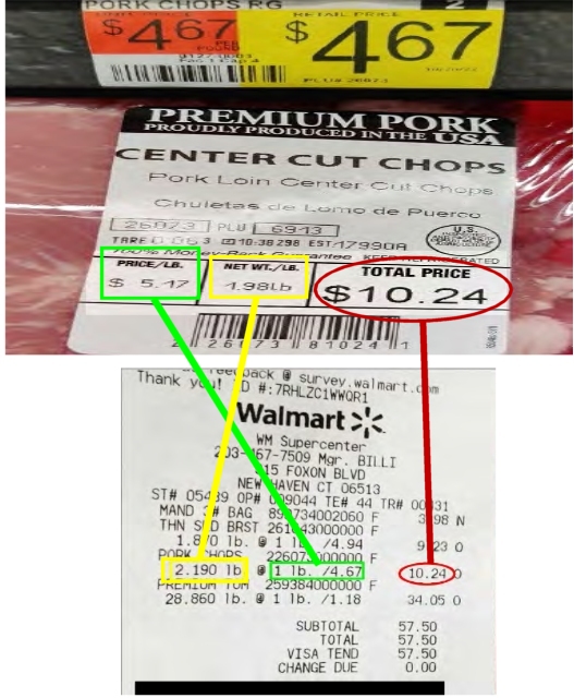 Walmart pork chops